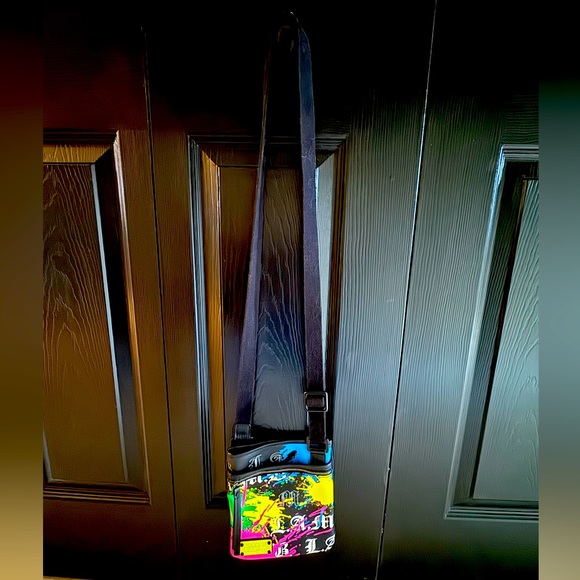 L.A.M.B Graffiti Splatter Bag By Gwen Stefani (80's Style Graffiti Design) - Picture 2 of 9